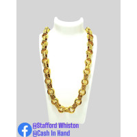 BRAND NEW 9ct 26” Square link Necklace 